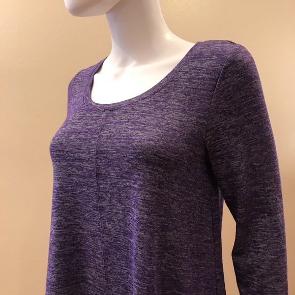 Jones New York Purple Knit Top Womens Size Small Long Sleeve - Picture 10 of 14